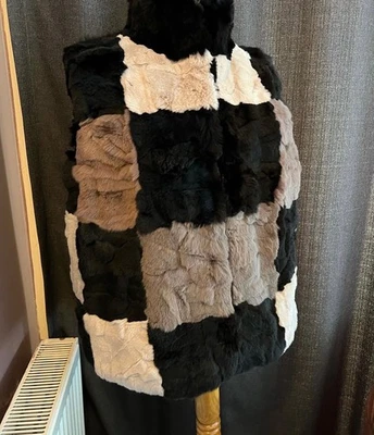 HANDMADE GENUINE FUR VEST CHINCILLA - Image 1 of 4