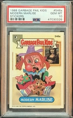 1988 GARBAGE PAIL KIDS SERIES 14 #546A MODERN MARLISE PSA 10 GEM MINT - Image 1 of 2