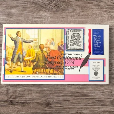 2024 First Continental Congress USA Forever Stamp First Day Issue Cover FDC  - Image 1 of 2