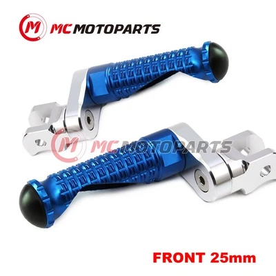 For Triumph Daytona 675 / R 13-18 17 16 MPRO 25mm Lowering BLUE Rider Foot Pegs - Image 1 of 4