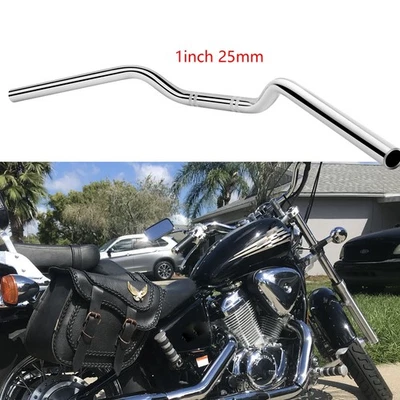 Manillar barras de arrastre cromadas para Honda Shadow VLX 600 VT600C 700 750 1" 25mm Foto 1 de 4