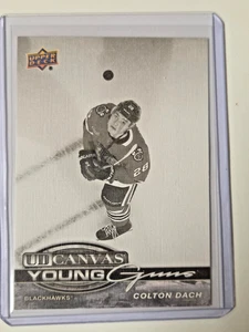 Colton Dach Black&White Yg Canvas 2025-26 Upper Deck Series 1 - Picture 1 of 1