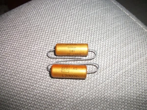 2 un. CONDENSADORES DE TUBO DE ALTA GAMA ROE GOLD EBT BIPOLARES 4.7UF 100V 105C DE LARGA VIDA! - Imagen 1 de 2