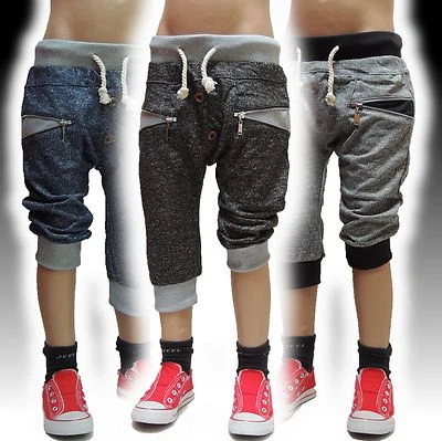 JUST KIDS SH360 Kinder-Bermuda Sweathose kurzeHose JungenJeans~Gr.4-6~Neu K39