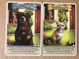 Werewolf Promo 2 Cards - Watchdog & Watchdoggie English/German (2) - Picture 1 of 2