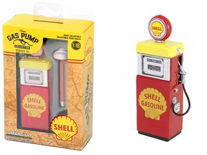 1951 Wayne 505 Shell Gas Pump Vintage Red Yellow Replica Diecast Model 1/18 - Picture 1 of 1