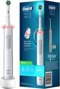 Oral-B Pro 3 3000 Elektrische Zahnbürste, Electric Toothbrush Andruckkon 3 Putzm - Bild 1 von 24