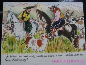 MN145 - MENU HUMORISTIQUE CUISINE MEXICAINE - JEAN BELLUS - Bild 1 von 3