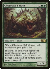 Obstinate Baloth - Foil Magic 2011 MP MTG