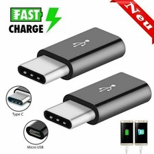 2PCS Type C Adapter auf Micro USB Samsung Galaxy S8 S9 plus A3 A5 2019 Note 8 DE