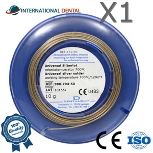 Orthodontic Dental Dentaurum Universal Silver Solder Roll Coils 10g Cadmium free - Picture 1 of 3