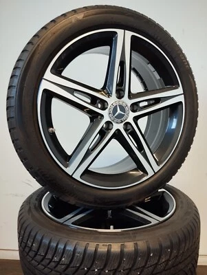 4 Winterräder 225 45 R18 Mercedes A B CLA Klasse W177 W247 C118 18" Alufelgen - Bild 1 von 4