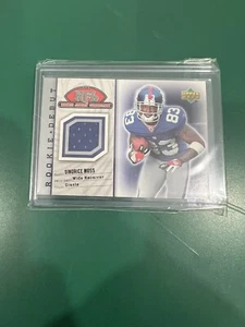 SINORICE MOSS 2006 UPPER DECK UD ROOKIE DEBUT GIANTS WORN JERSEY PATCH RELIC RC! - Picture 1 of 1