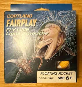 Cortland Fairplay Fly Line Floating Rocket WF6F Orange USA MADE New in Box - Picture 1 of 10