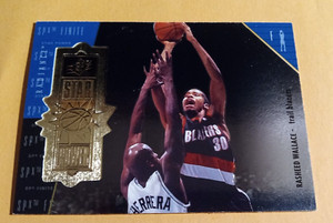 1998-99 SPx Finite Star Power Radiance #121 Rasheed Wallace /2700 - Trailblazers
