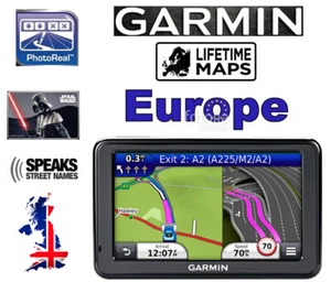 GARMIN 40 SAT NAV LIFETIME MAPS UK WESTERN EUROPE 2023 - Picture 1 of 9