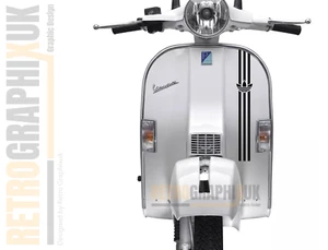 Adesivo sportivo protezione gambe Vespa PX LML 125 150 PX200 MOD SKINHEAD LS100 SQ- - Foto 1 di 6