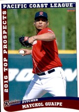 2016 Pacific Coast League Top Prospects Choice #34 Mayckol Guaipe Venezuela Card