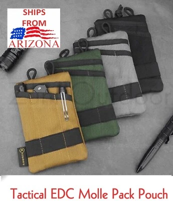 Kosibate Tactical EDC Molle Pack Mini Wallet Card Key Belt Pouch SHIPS ARIZONA!