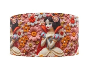1.5" (1 yard) Princess Snow White printed Grosgrain Ribbon 1249983 3D look - Picture 1 of 2