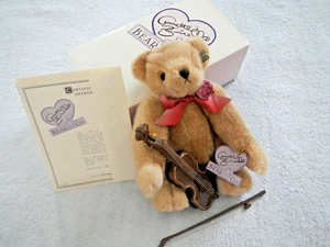 ANNETTE FUNICELLO - JOLLY - MUSICAL BEAR COLLECTION - WITH CELLO - LIMITED #521 - Picture 1 of 12