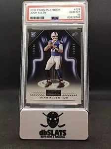 2018 Panini Playbook JOSH ALLEN #124 Rookie RC PSA 10 - Picture 1 of 2