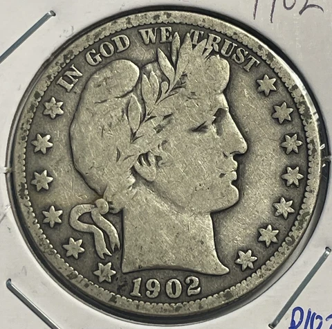 1902-P  Barber Half Dollar - FREE SHIPPING - P10-27 Cover
