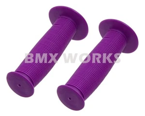 Mushroom BMX Grips - Purple - Sold In Pairs - Old School BMX Style - Picture 1 of 1