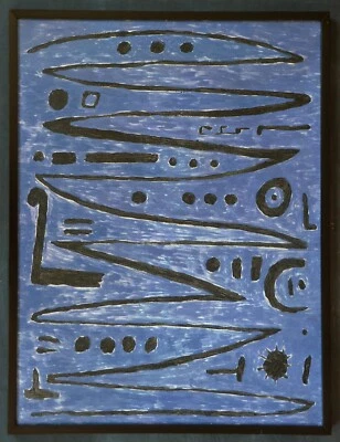 Paul Klee Heroic Strokes of the Bow (1938) Reproducción Óleo sobre Lienzo Enmarcado Foto 1 de 4