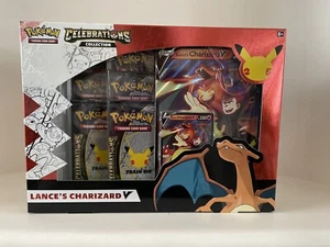 Pokemon TCG Celebrations Collection Lance's Charizard V Box - Picture 1 of 2
