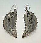 Southwestern Sterling Leaf Dangle Earrings 17.4g