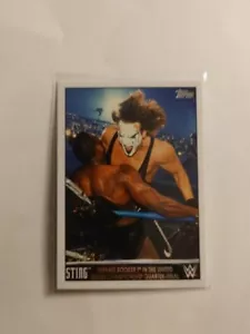 2015 Topps WWE Heritage Wal-Mart Exclusive Tribute Sting Card #38 WCW Booker T - Picture 1 of 8