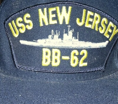 USS NEW JERSEY BB-62 Navy NorthStar GORRA NEGRA ¡Hecha en EE. UU.! Sombrero ajustable Foto 1 de 4