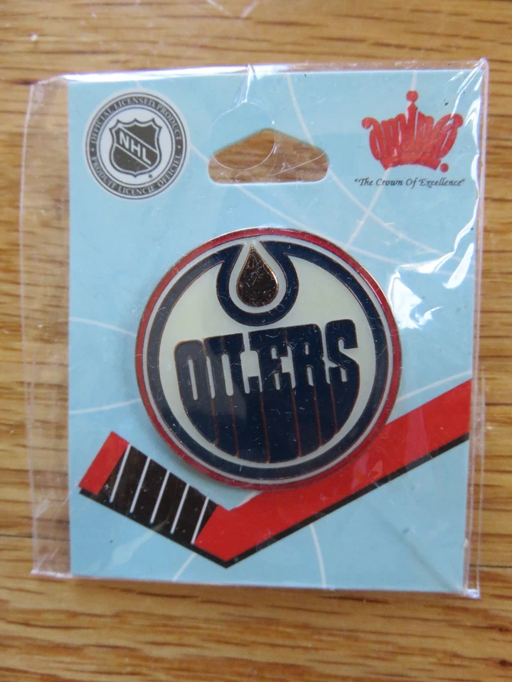 EDMONTON OILERS LOGO 1.5" BOTÓN/PIN WAYNE GRETZKY MARK MESSIER PAUL COFFEY Foto 1 de 1