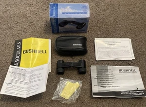 New Vintage Bushnell Featherlight Binoculars Compact Mini 3x17.5 590ft 1000 YDS - Picture 1 of 5