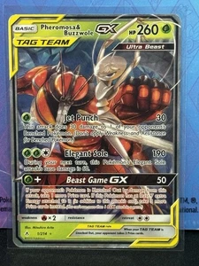 Pheromosa & Buzzwole GX 1/214 Sm-Unbroken Bonds Holo - Foto 1 di 2