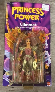 VINTAGE SHE RA PRINCESS OF POWER GLIMMER ACTION FIGURE 2 NEW ON CARD MATTEL 1984 - Picture 1 of 2