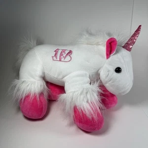 Foco Forever Collectibles Plush 13" Cincinnati Bengals Unicorn White Pink Toy - Picture 1 of 11