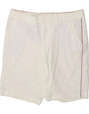 TOMMY HILFIGER Womens Chino Shorts US 12  Large W34 White Cotton BW42 - Image 1 of 3
