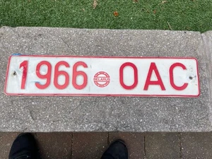 BELARUS WITH COUNTRY EMBLEM # 1966 OAC RARE LICENSE PLATE - Picture 1 of 1