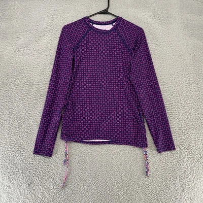 Camisa de natación Title Nine para mujer mediana púrpura rosa protector contra erupciones manga larga FPS Foto 1 de 4