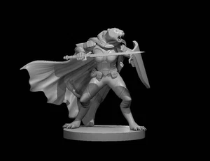 Leonin Female Sword And Shield Fighter for D&D Dungeons and Dragons DND - Bild 1 von 1