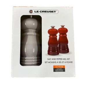 Le Creuset JUEGO DE MOLINO DE SAL Y PIMIENTA Shalot “SS” - Totalmente Nuevo En Caja - Imagen 1 de 6