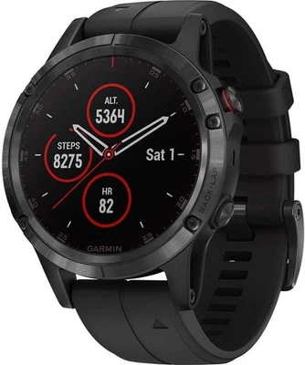 Garmin Fenix 5 Plus Sapphire Multisportuhr GPS Herzfrequenzmesser - Schwarz - Bild 1 von 4