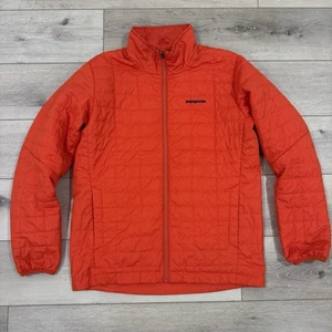 Patagonia Nano Puff Jacket Men's Large Orange Reversible Full Zip Puffer Outdoor - Bild 1 von 14