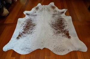A Beautiful Roan and White Speckle Park - Una alfombra de cuero de vaca de primera calidad - Imagen 1 de 7