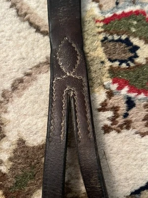 Leather Running Martingale, Looks Cob or Large Pony Sized, Brown, Used - Image 1 of 4