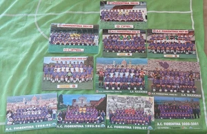 11 CARTOLINE SQUADRA FIORENTINA DA 1983 A 2001 CRODINO NAZIONE SAMMONTANA TOYOTA - Imagen 1 de 1