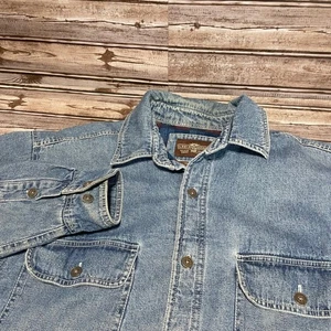 Levi Strauss giacca denim vintage abbottonata manica lunga foderata in pile media - Foto 1 di 9