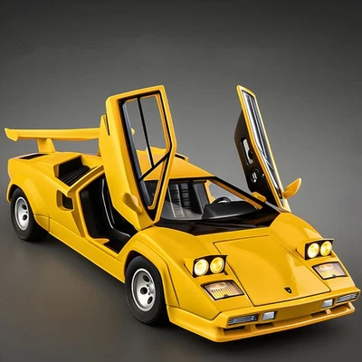 1/24 Lamborghini Countach LP500S Super Car Diecast Model Toy Car Sound Light Toy - Image 1 of 4